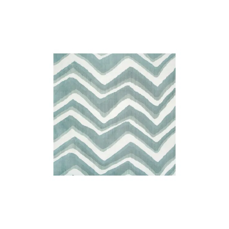 Brunschwig & Fils Chevron Bar Silk Warp Print Wave Fabric