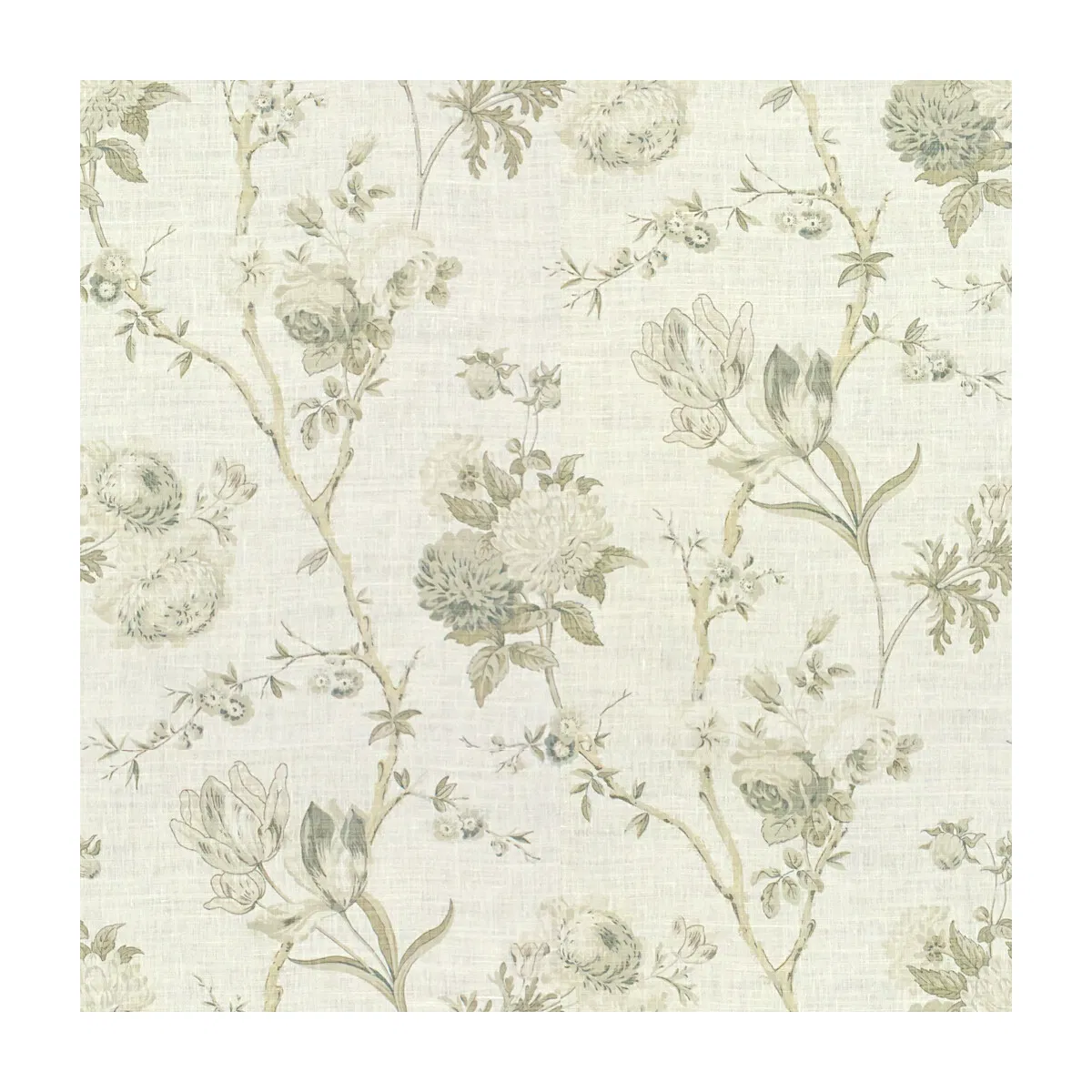 Lee Jofa Allegra Linen Grey Fabric