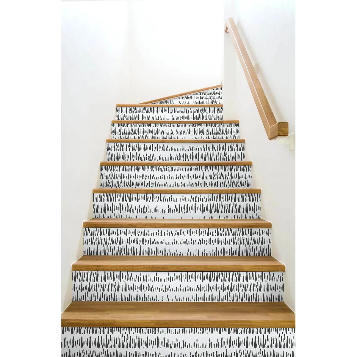 NextWall Peel & Stick Brush Marks Black & White Wallpaper