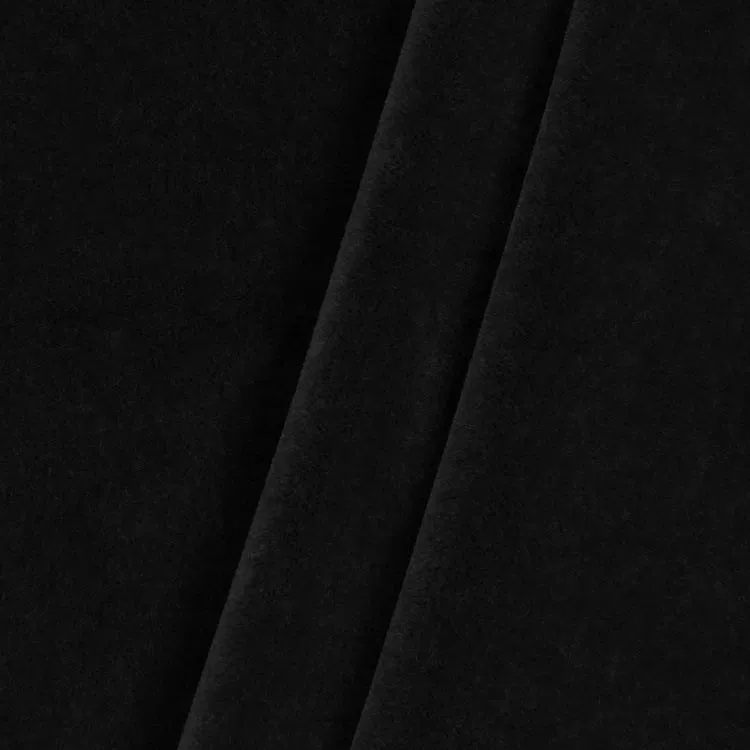 JB Martin Nevada Mohair Velvet Black Fabric
