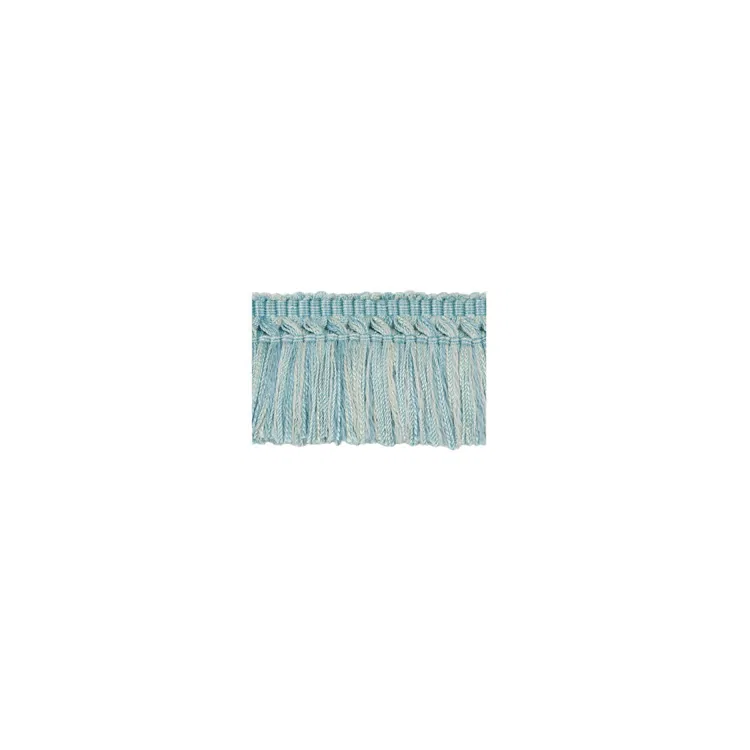 Brunschwig & Fils Coeur Brush Aqua Fringe Trim