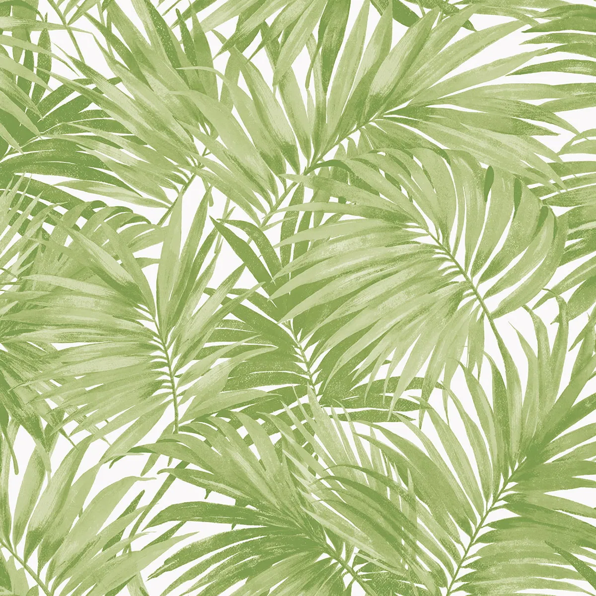 Lillian August Cordelia Tossed Palms Spring Green Wallpaper