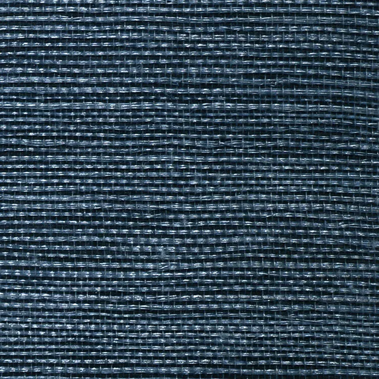 Lillian August Sisal Grasscloth Deep Sea Wallpaper