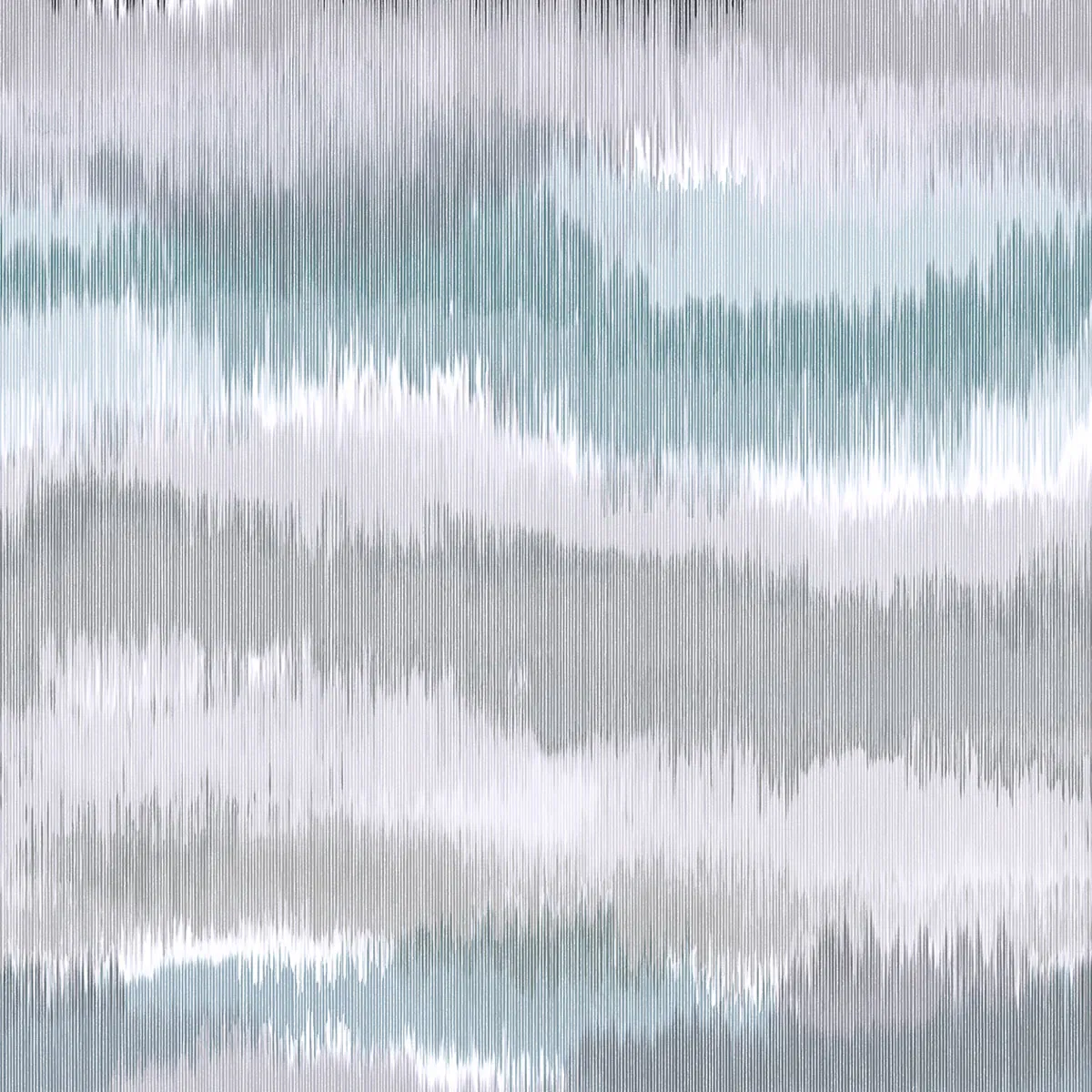 Lillian August Peel & Stick Ikat Waves Morning Fog Wallpaper