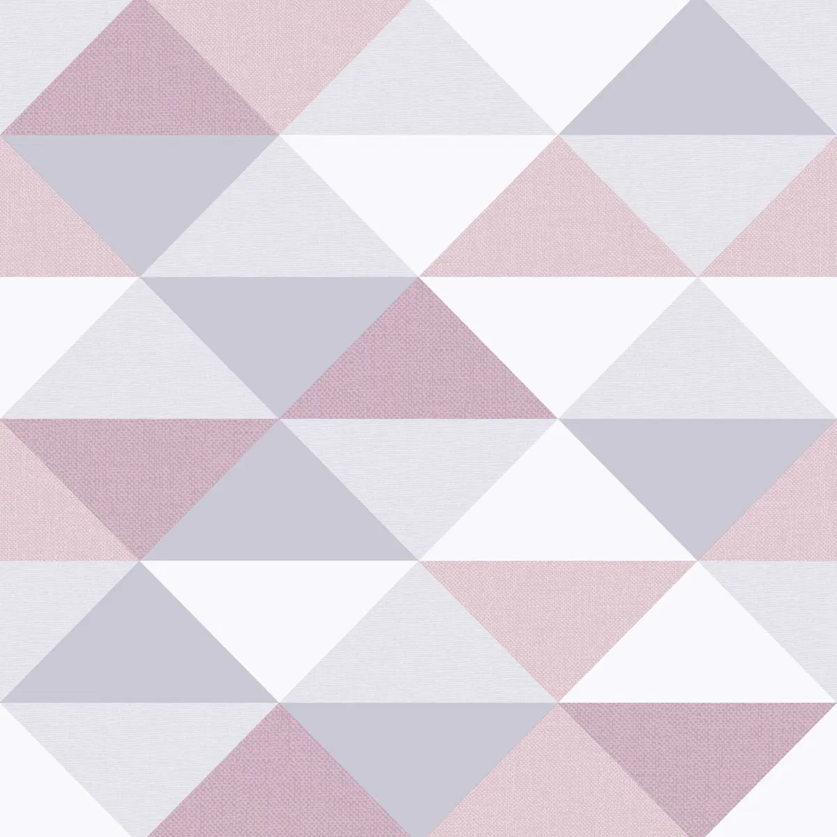 NextWall Peel & Stick Mod Triangles Pink & Gray Wallpaper