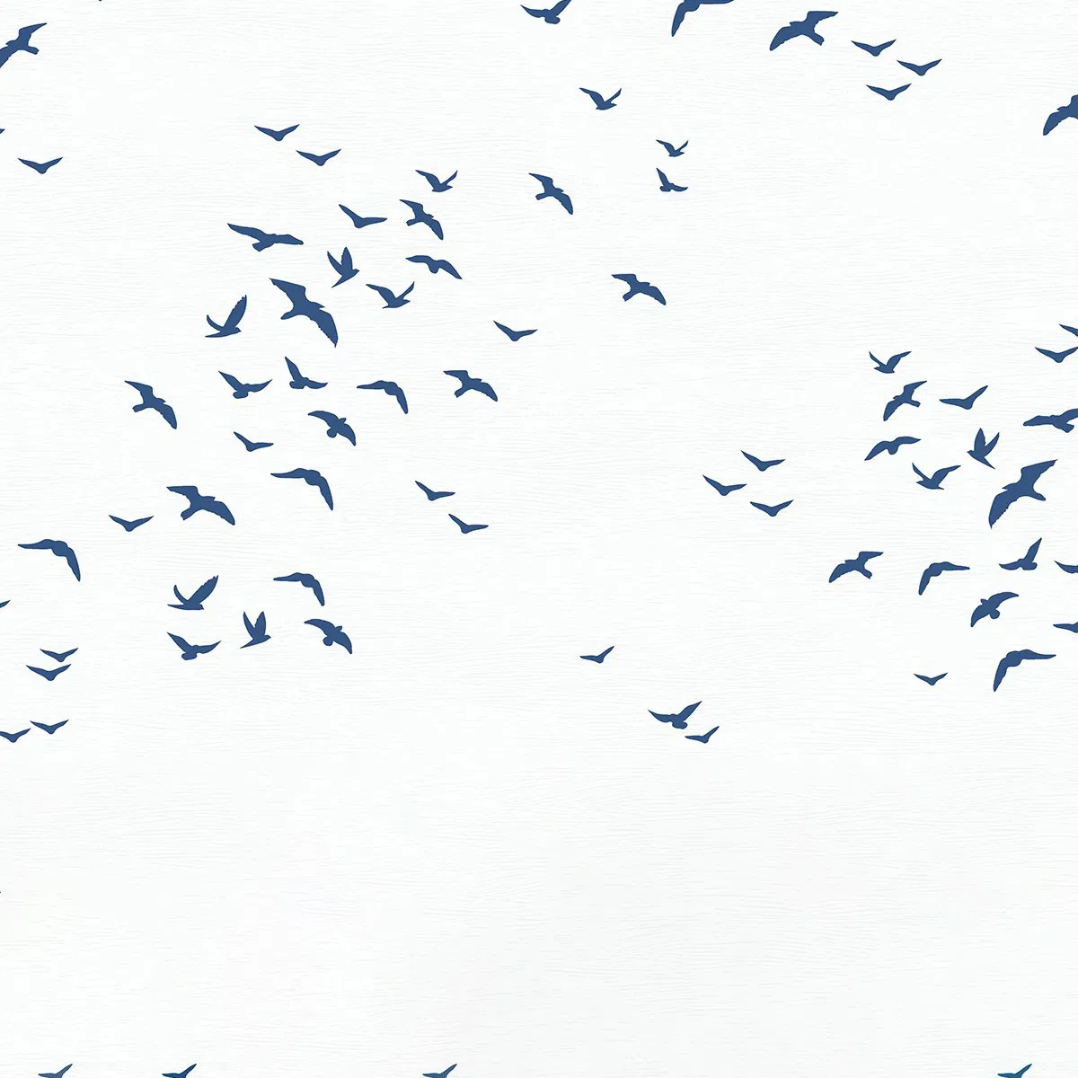 NextWall Peel & Stick Birds in Flight Navy Blue Wallpaper