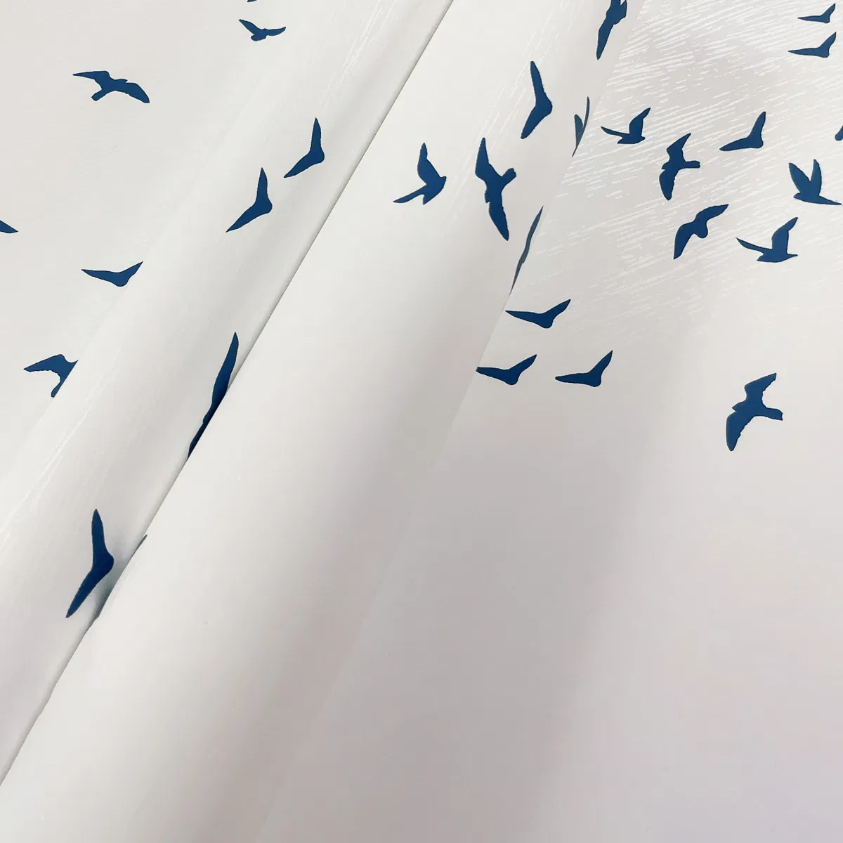 NextWall Peel & Stick Birds in Flight Navy Blue Wallpaper