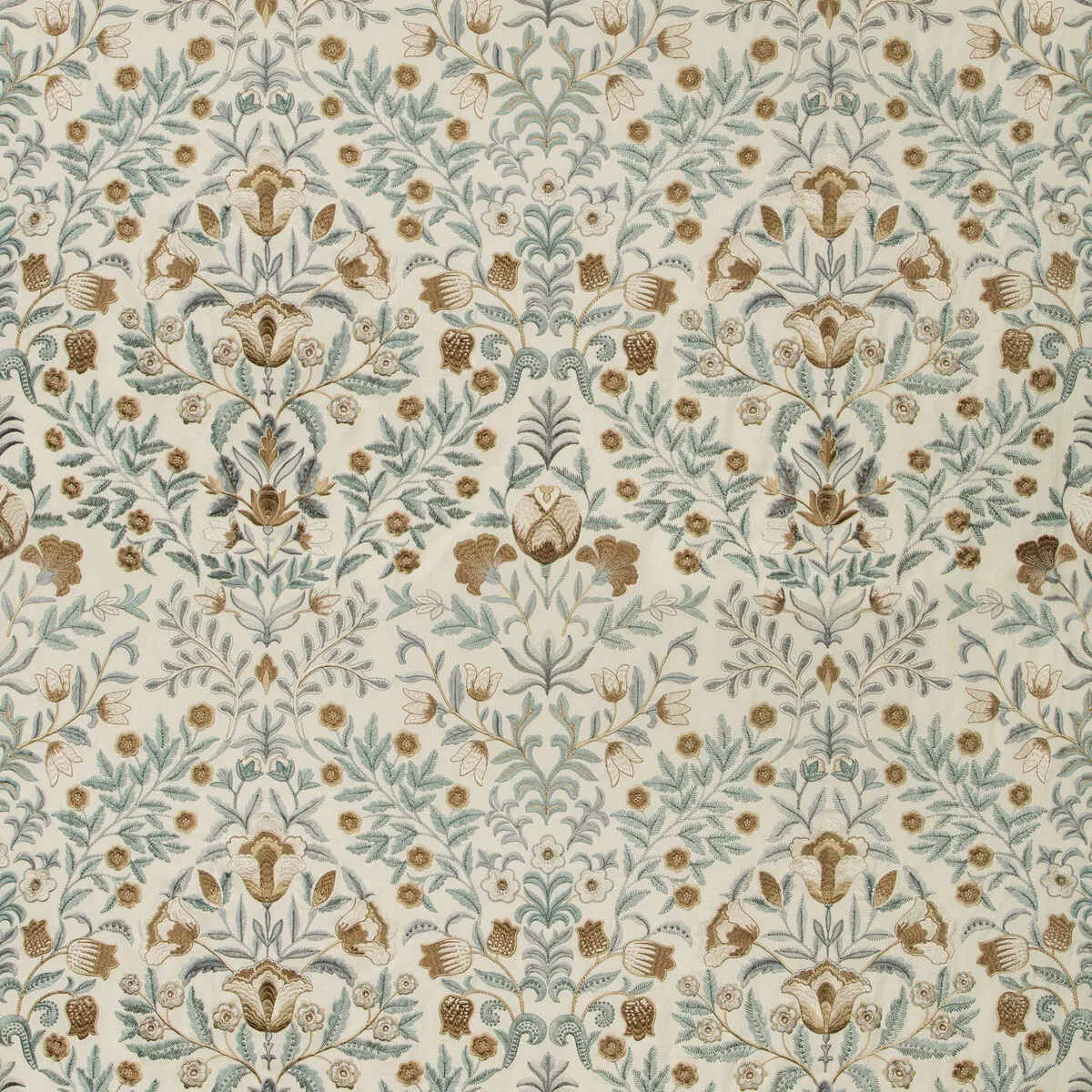 Lee Jofa Luxford Embroidery Mist Fabric