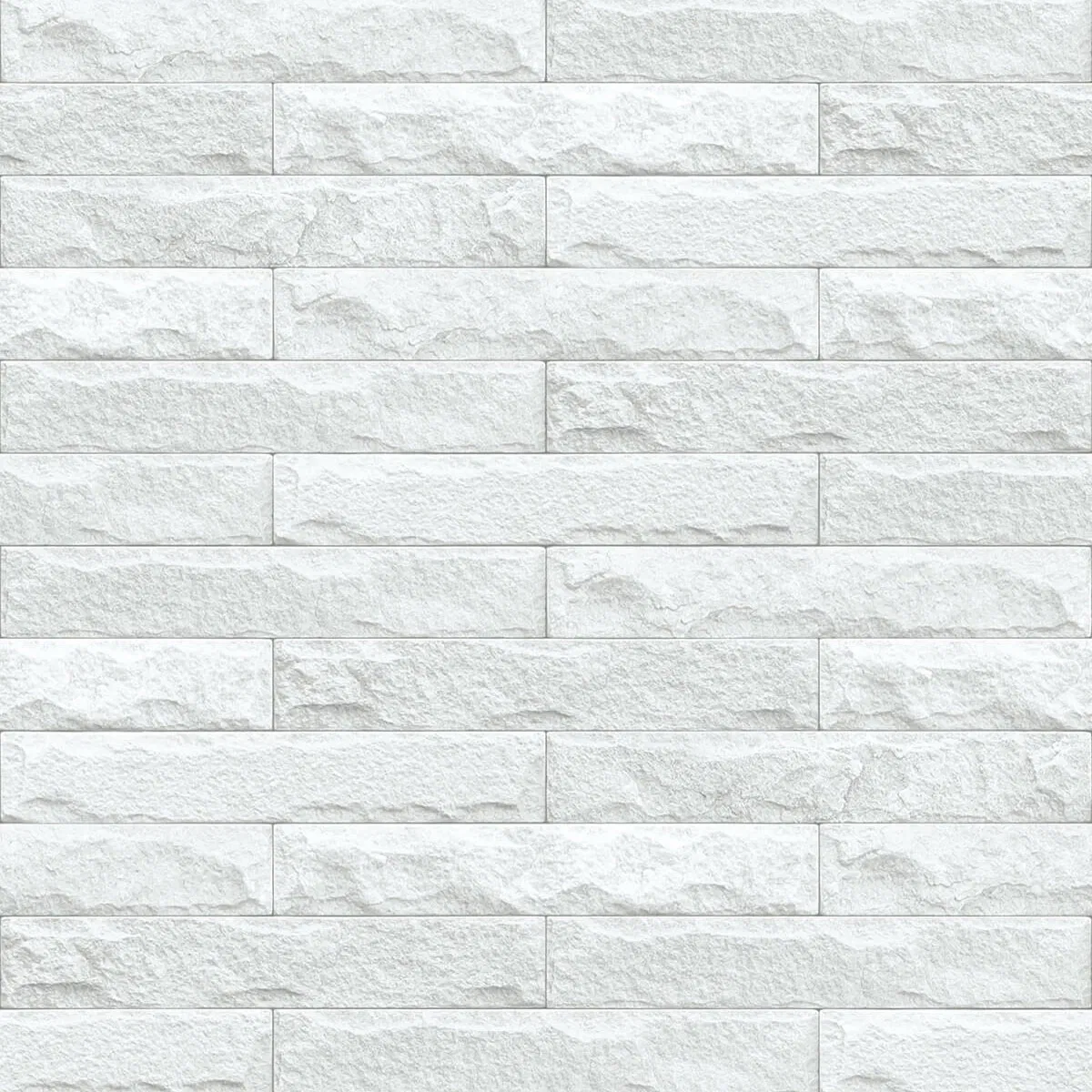 NextWall Peel & Stick Limestone Brick Eggshell & Gray Wallpaper