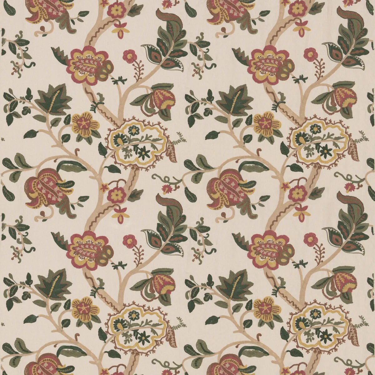 GP & J Baker Chewton Rose/Green Fabric