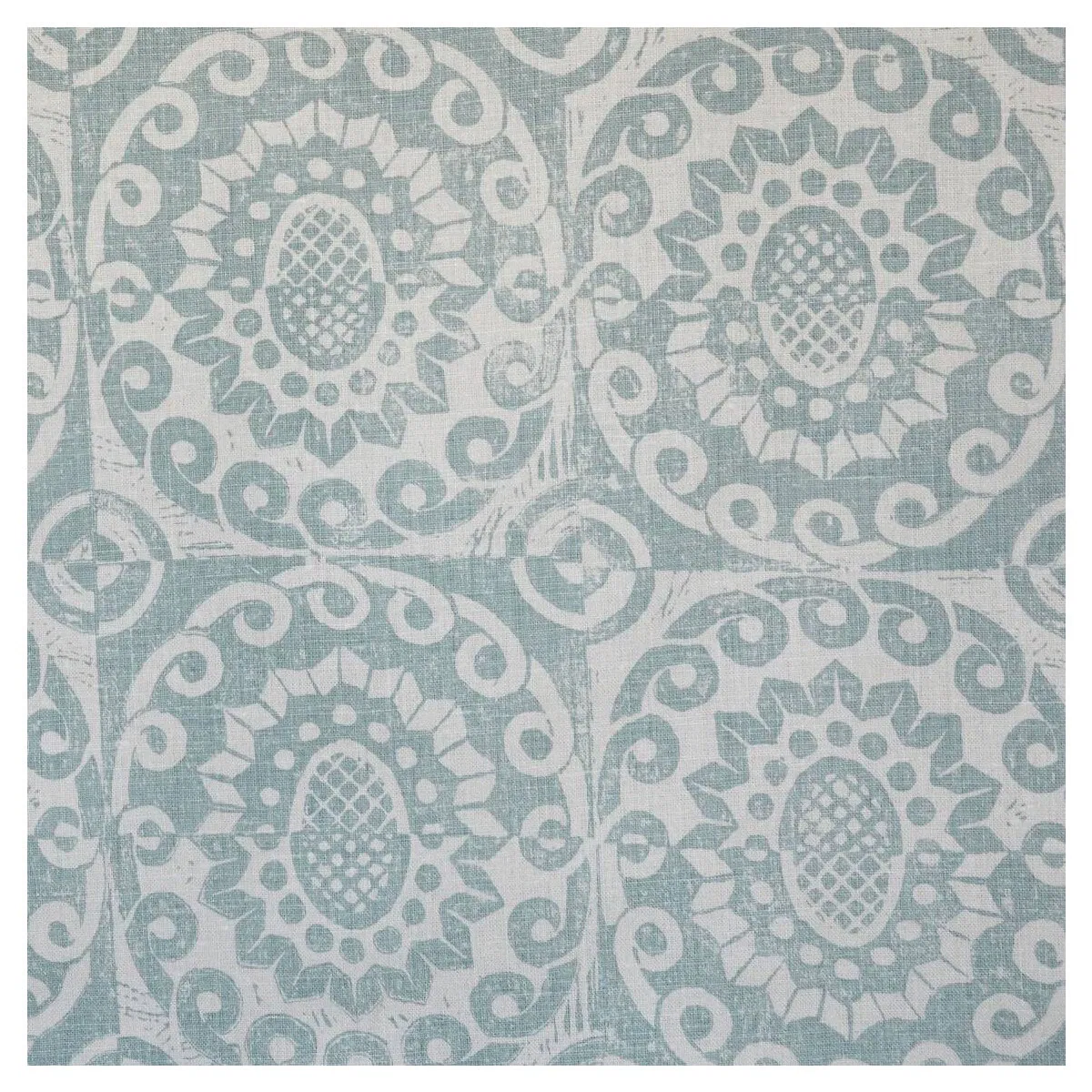 Lee Jofa Pineapple On Oyster Aqua Fabric