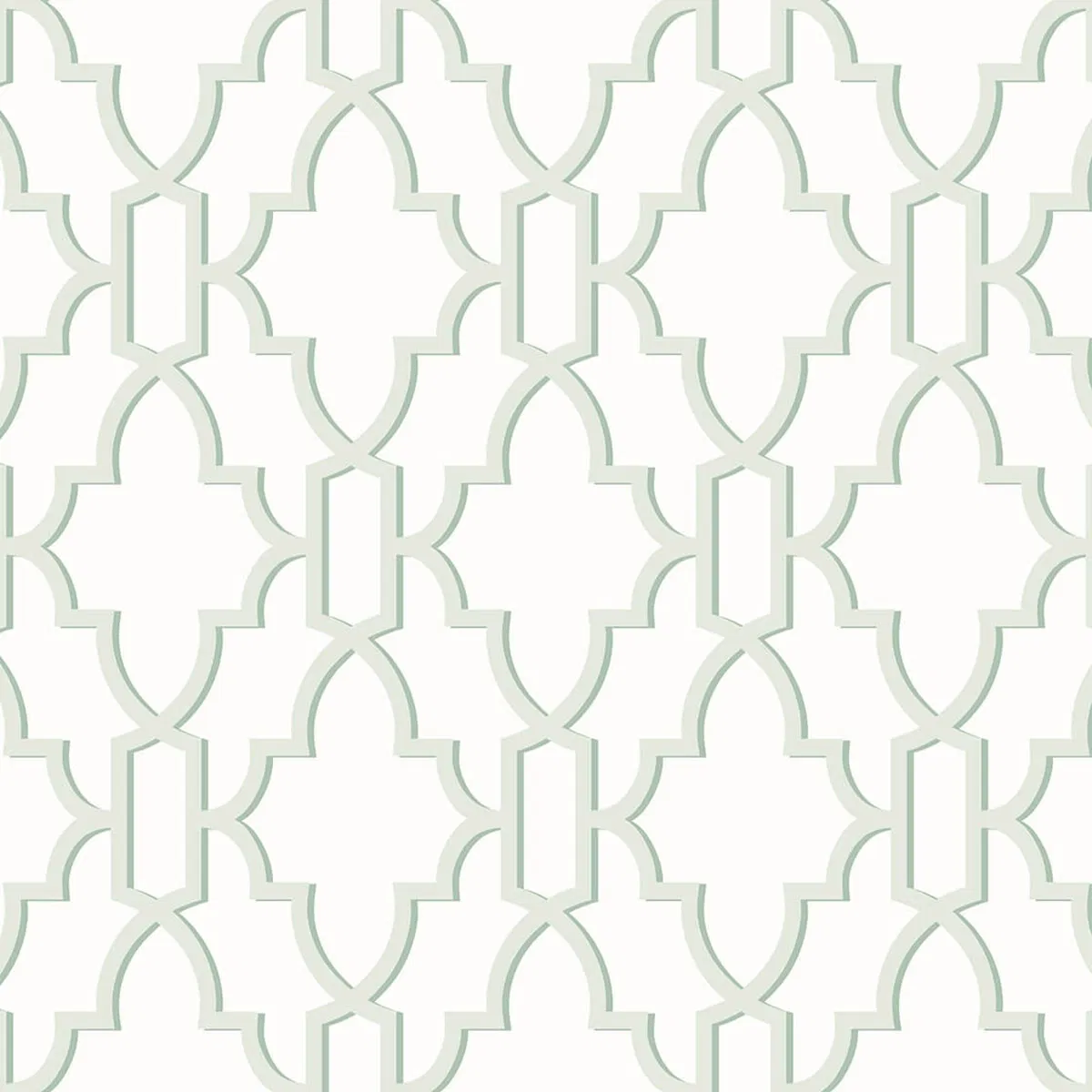 Lillian August Peel & Stick Coastal Lattice Seaglass Wallpaper