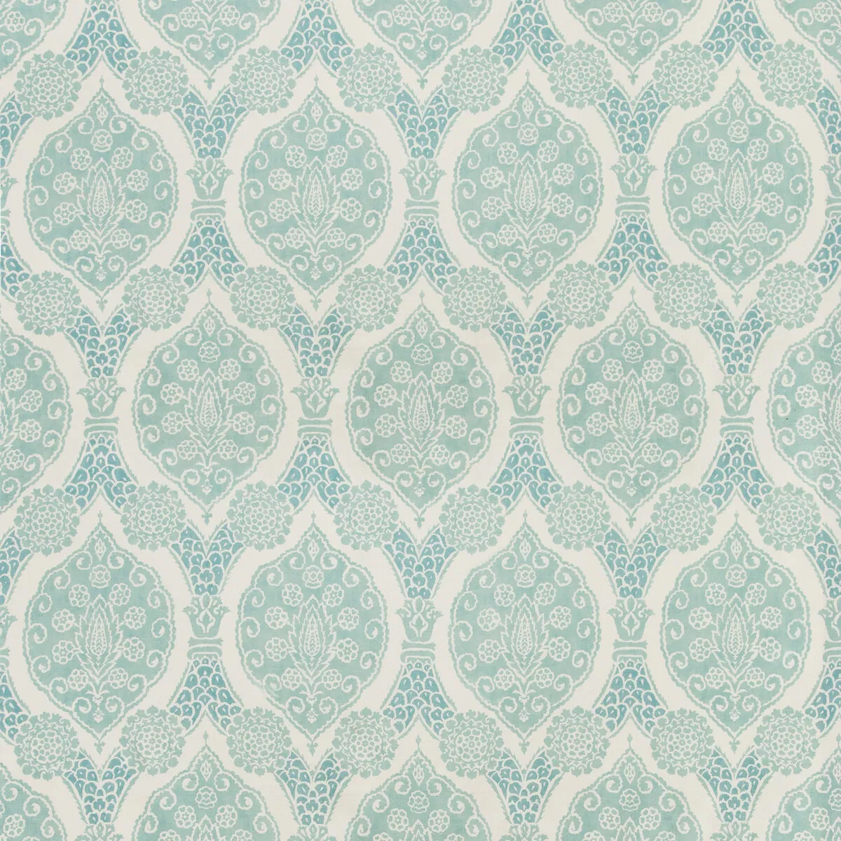 Brunschwig & Fils Sufera Print Aqua Fabric