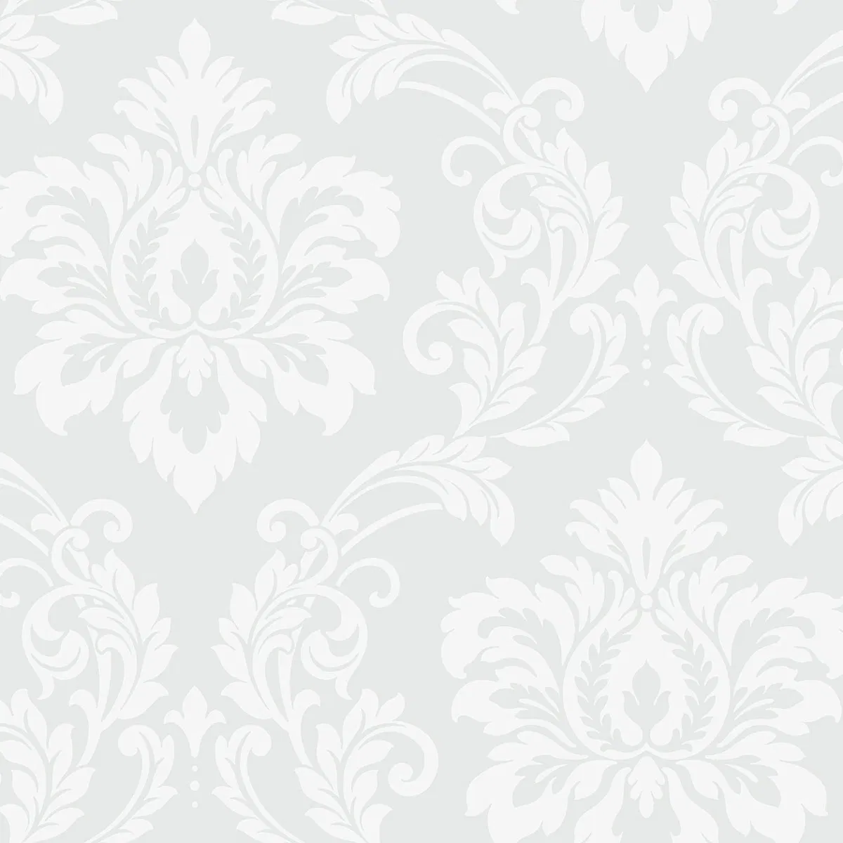 Collins & Company Deco Damask Frosty Wallpaper