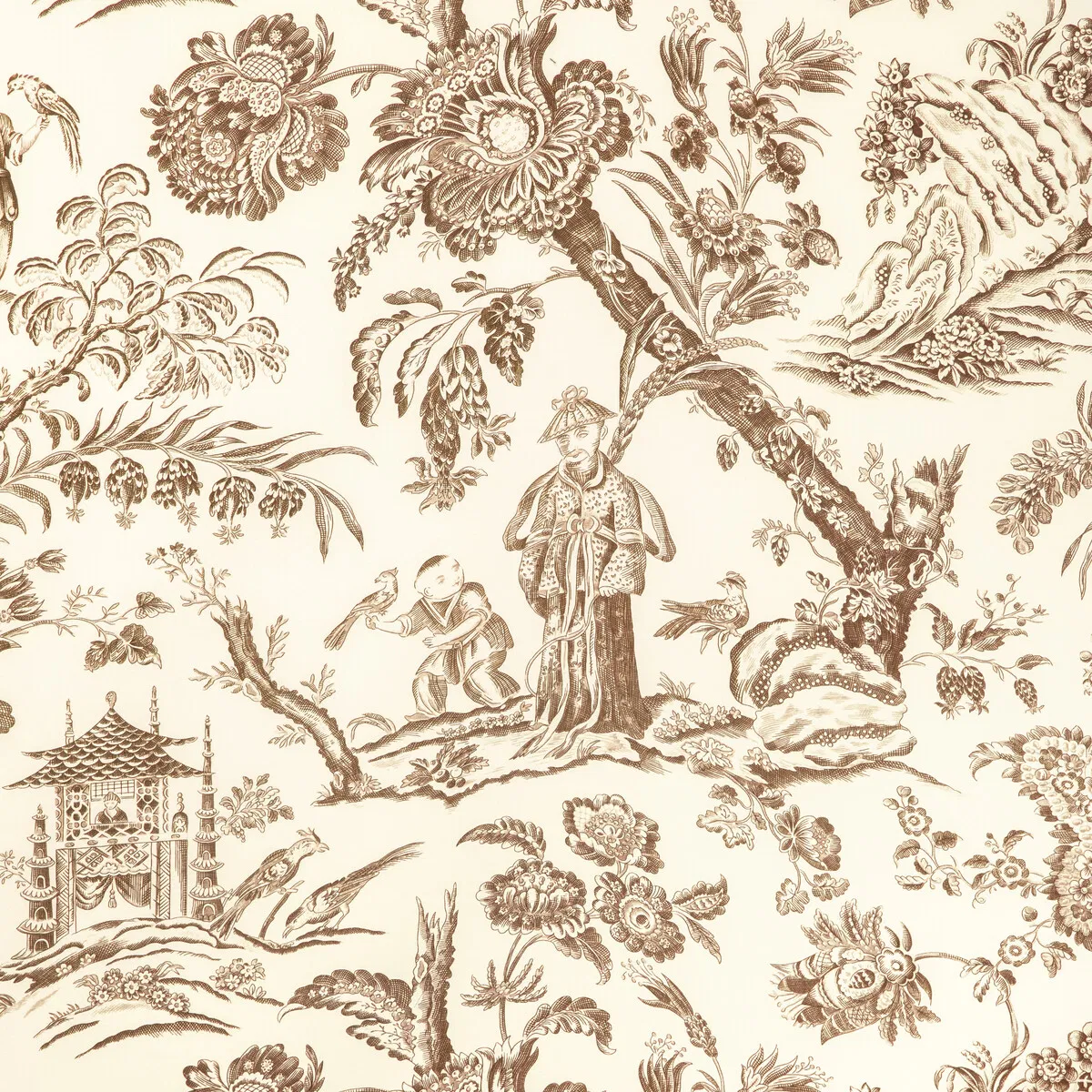 Brunschwig & Fils Marcel Print Brown Fabric 1 8456-brunschwig-fils-marcel-print-brown-fabric-1.webp