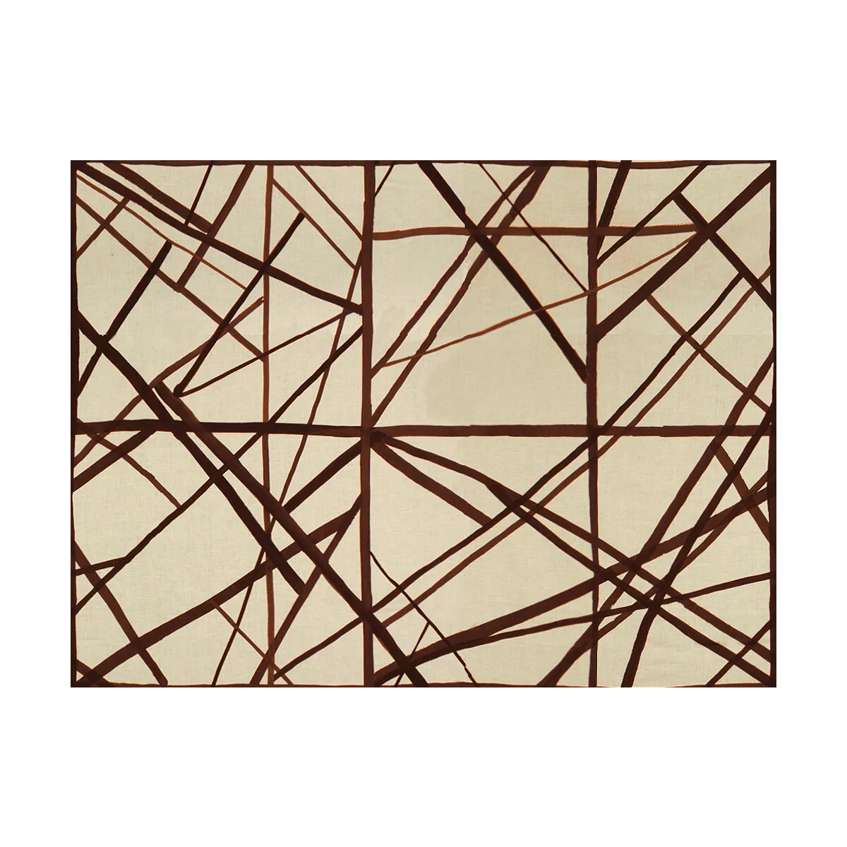 Lee Jofa Modern Channels Plum/Oatmeal Fabric