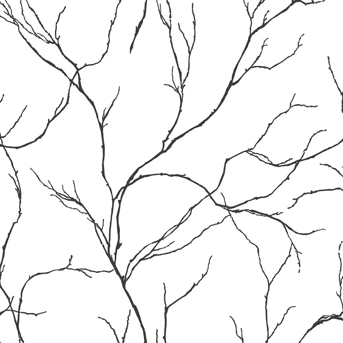 NextWall Peel & Stick Delicate Branches Ebony Wallpaper