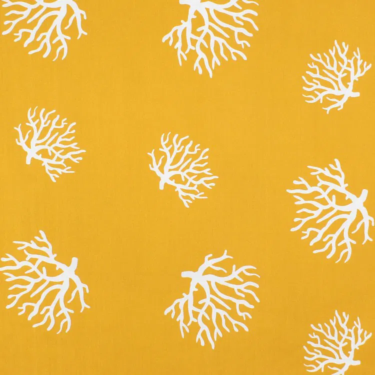 Premier Prints Outdoor Coral Coral/Yellow Fabric