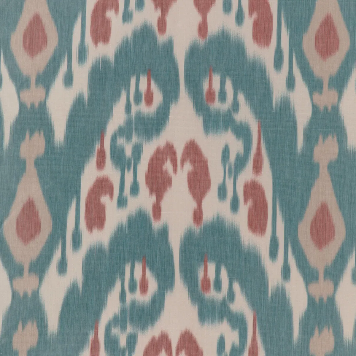Brunschwig & Fils Bukara Warp Print Lake Fabric