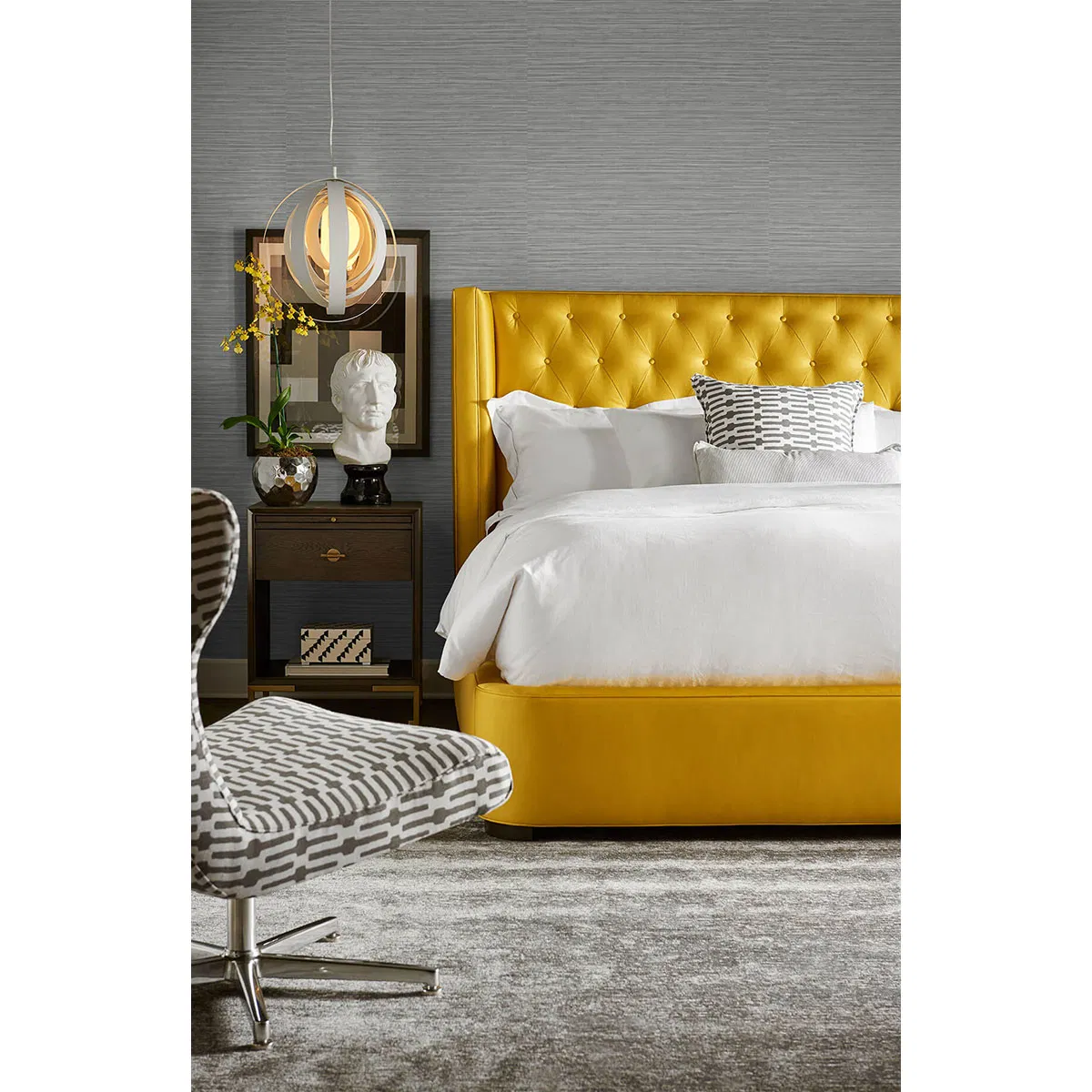 Lillian August Peel & Stick Luxe Sisal Harbor Mist Wallpaper
