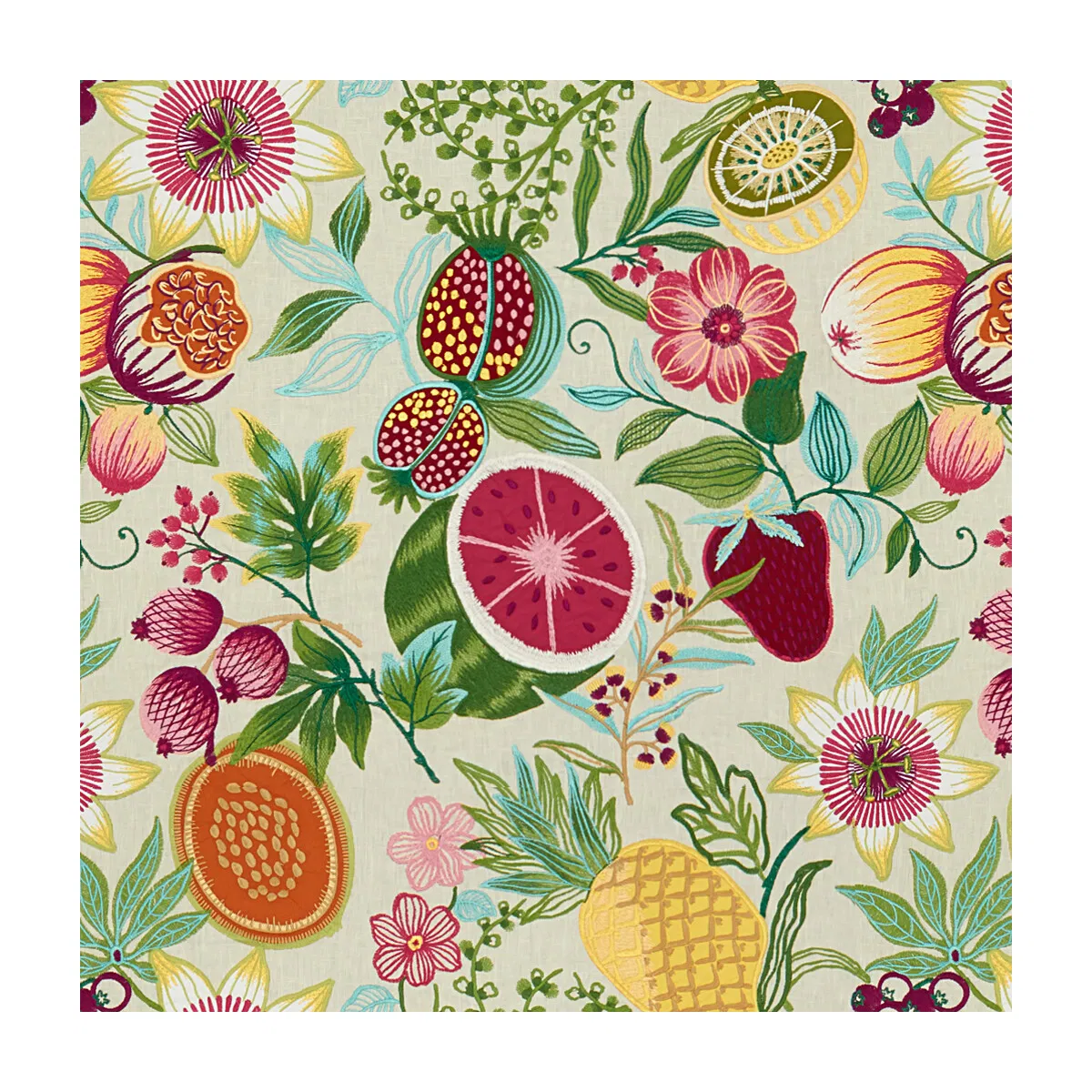 Brunschwig & Fils Le Frutier Fiesta Fabric