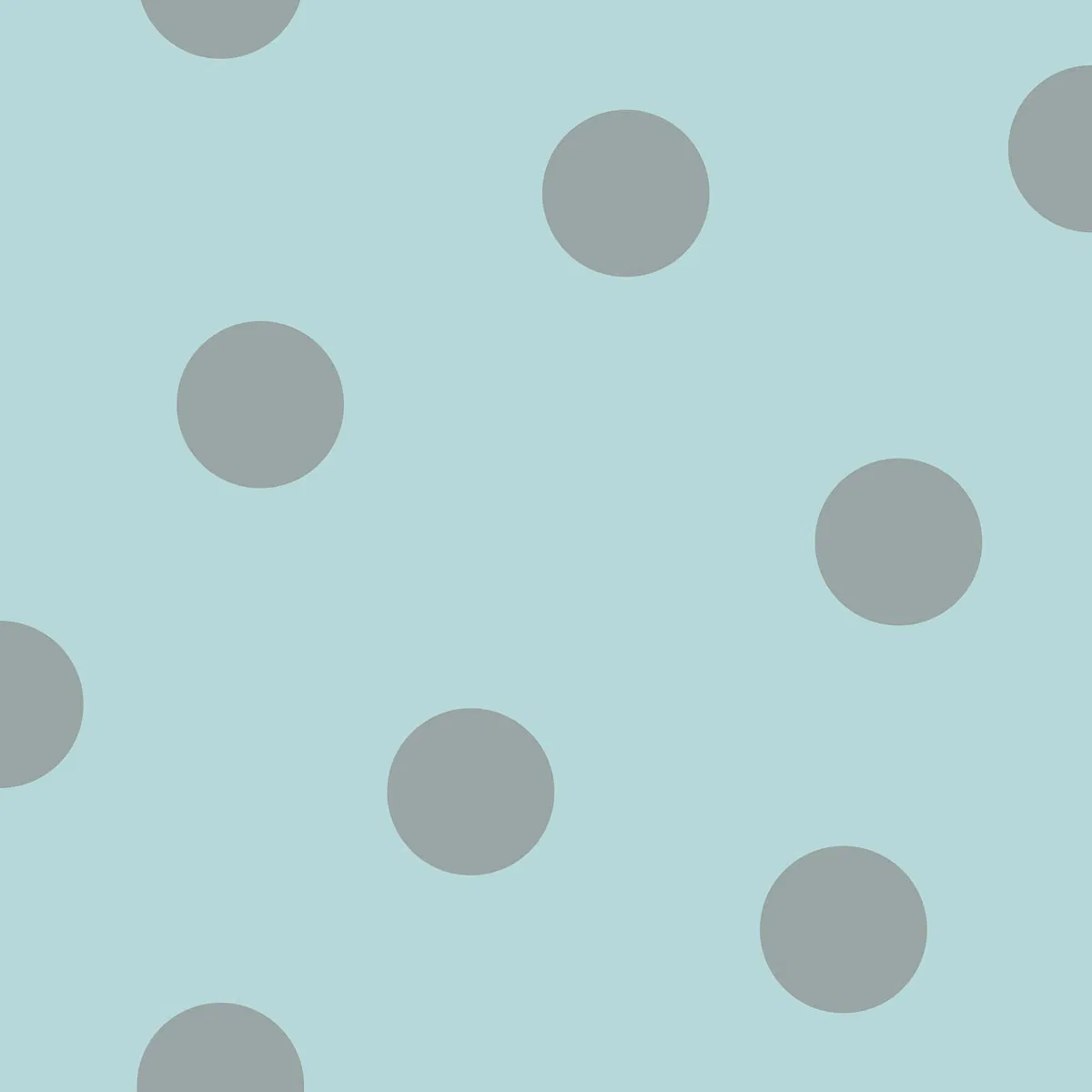 Seabrook Designs Dots Teal & Metallic Silver Wallpaper