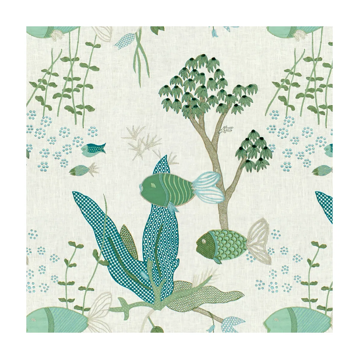 Brunschwig & Fils Lyford Cay Seafoam Fabric