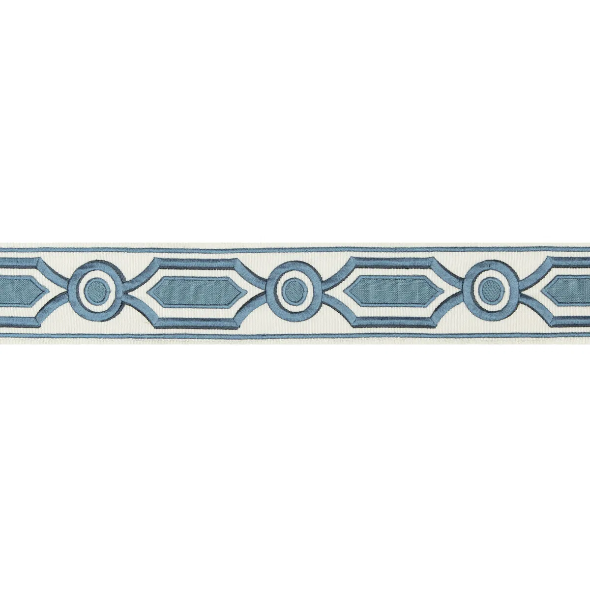 Brunschwig & Fils Ganden Tape Blue Braid / Tape Trim