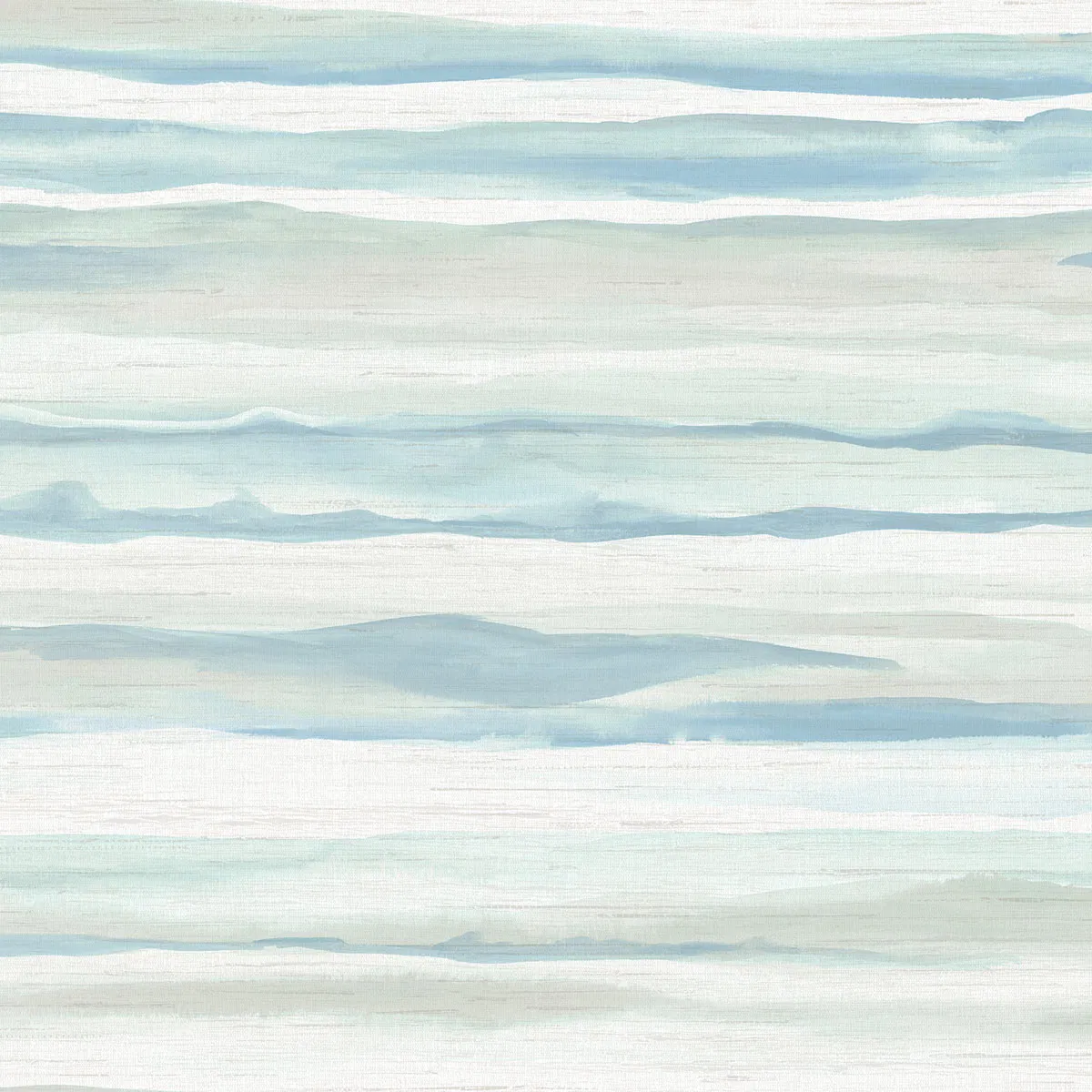 Seabrook Designs Kentmere Waves Sky Blue & Off-White Wallpaper